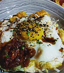Imagen instagram huevo frito con especias